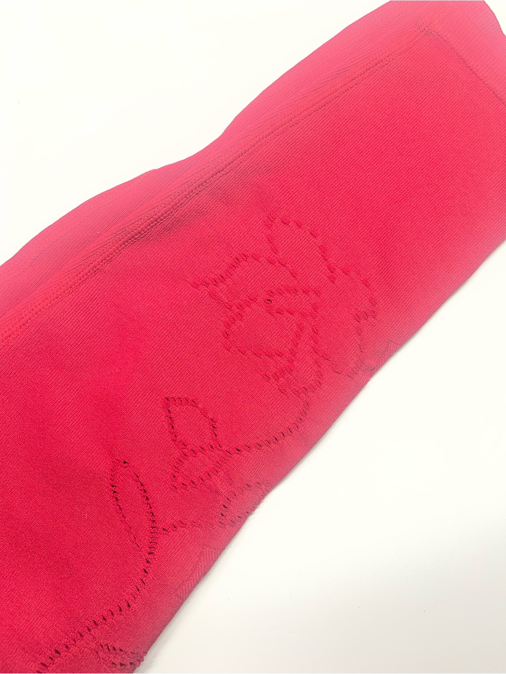 Fabletics High-Waisted Lace Seamless Leggings Deep Red NWT Size M - Picture 9 of 13